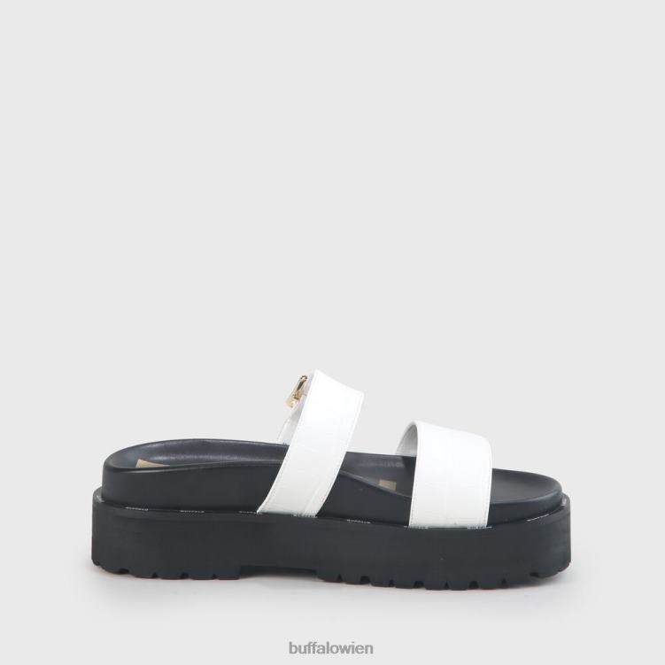 bei Buffalo Raya vegane Sandalen Weiss 0FX48577 |Folien