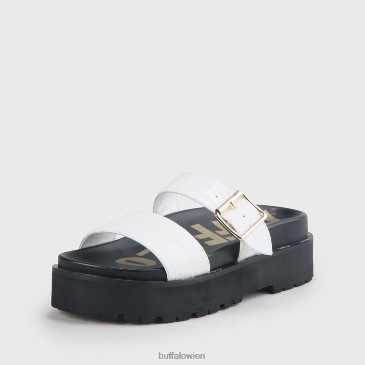 bei Buffalo Raya vegane Sandalen Weiss 0FX48577 |Folien