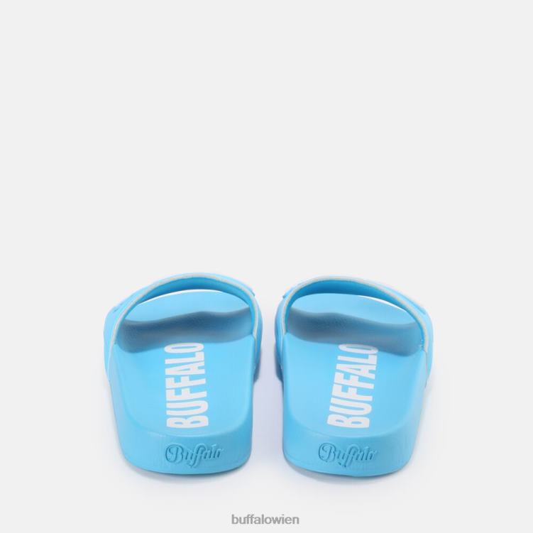 bei Buffalo Rees flache Sandale vegan Baby blau 0FX48910 |Folien