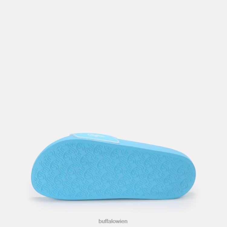 bei Buffalo Rees flache Sandale vegan Baby blau 0FX48910 |Folien