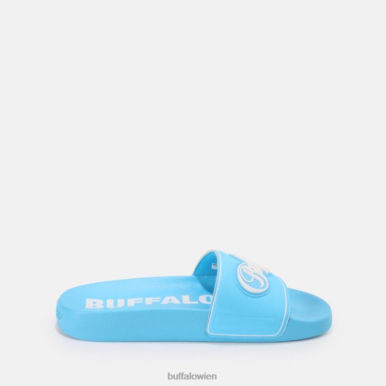 bei Buffalo Rees flache Sandale vegan Baby blau 0FX48910 |Folien