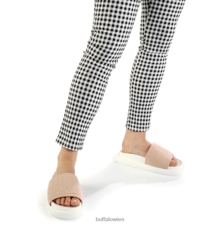 bei Buffalo Rey Plateausandale aus veganem Nubuk Rose 0FX48844 |Folien