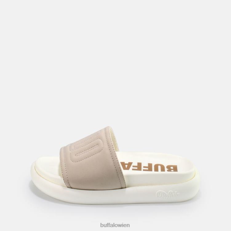 bei Buffalo Rey Plateausandale aus veganem Nubuk grau 0FX48908 |Folien
