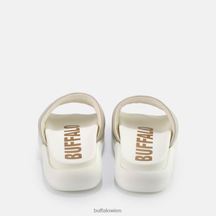 bei Buffalo Rey Plateausandale aus veganem Nubuk grau 0FX48908 |Folien