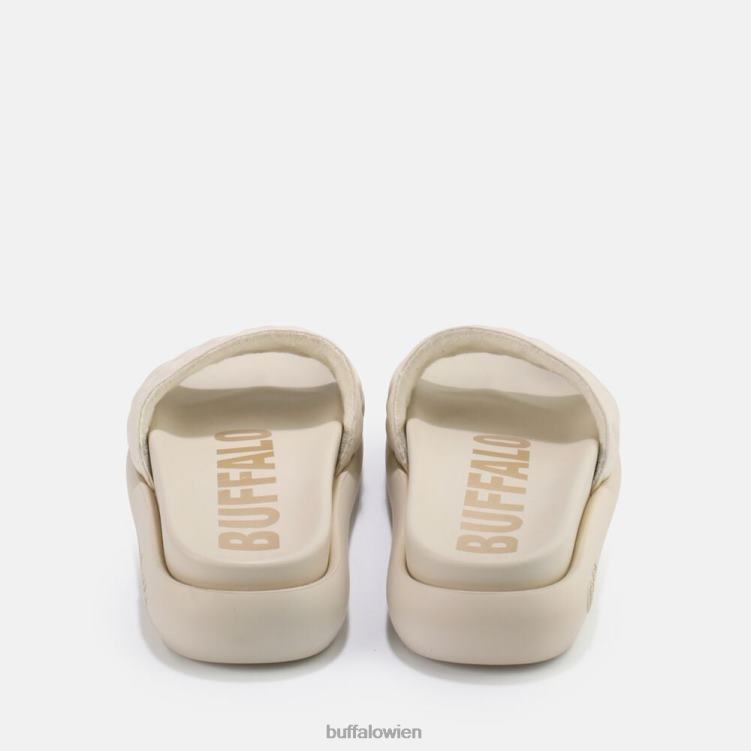 bei Buffalo Rey Quilt Slide vegan Creme 0FX48916 |Folien