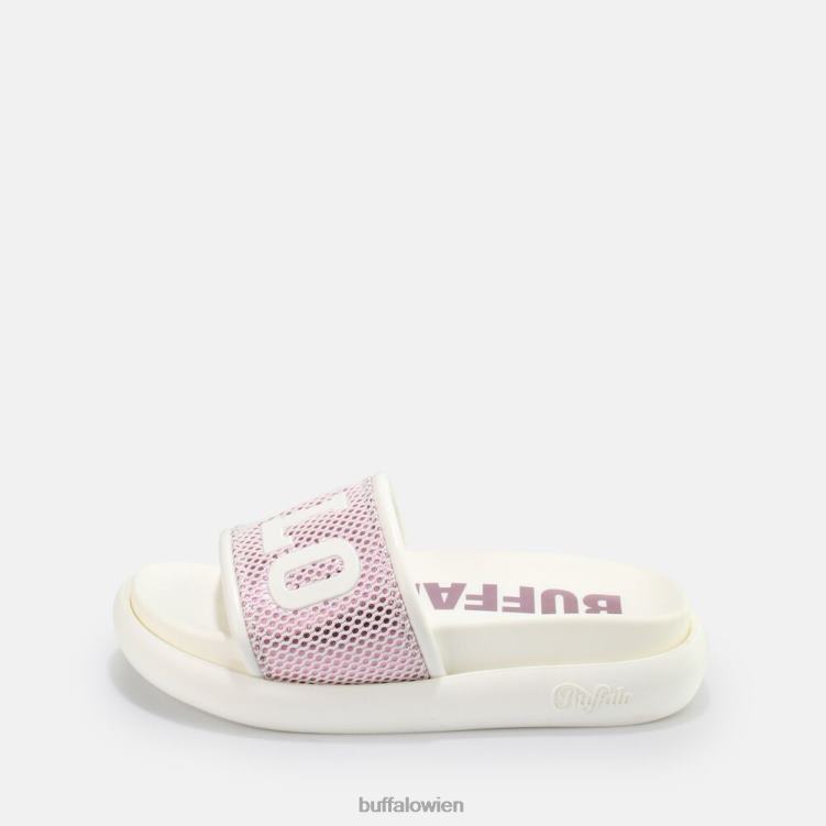 bei Buffalo Rey Slide vegan weiß/lila 0FX48815 |Folien
