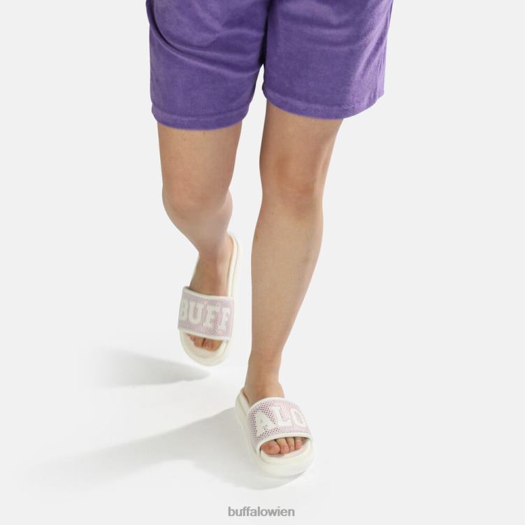 bei Buffalo Rey Slide vegan weiß/lila 0FX48815 |Folien