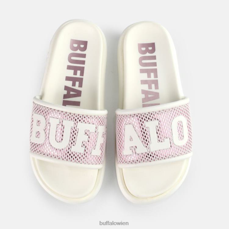 bei Buffalo Rey Slide vegan weiß/lila 0FX48815 |Folien