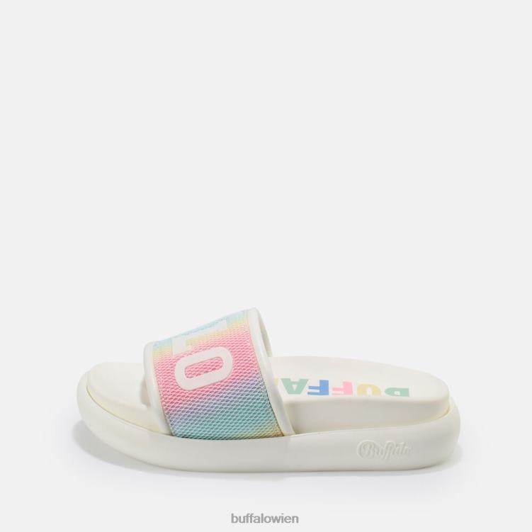 bei Buffalo Rey Slide vegan weiß/mehrfarbig 0FX48878 |Folien