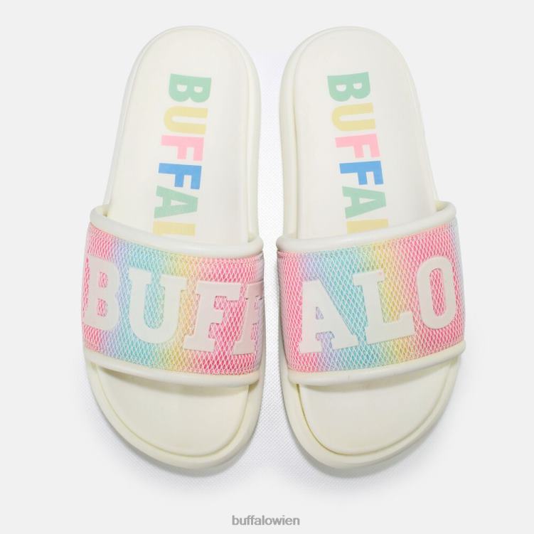 bei Buffalo Rey Slide vegan weiß/mehrfarbig 0FX48878 |Folien