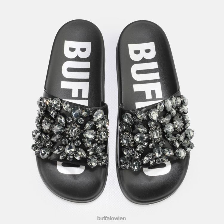 bei Buffalo Sky Diamond Plateau-Slide vegan Schwarz 0FX48109 |Folien