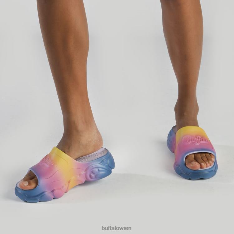 bei Buffalo cld slide Plateaurutsche vegan Regenbogen 0FX48332 |Folien