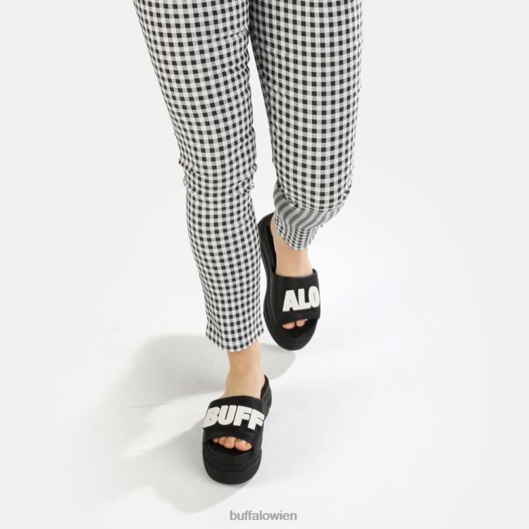 bei Buffalo gepaarte Sandale vegan Schwarz 0FX48872 |Folien