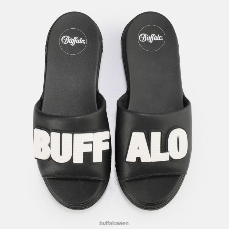 bei Buffalo gepaarte Sandale vegan Schwarz 0FX48872 |Folien
