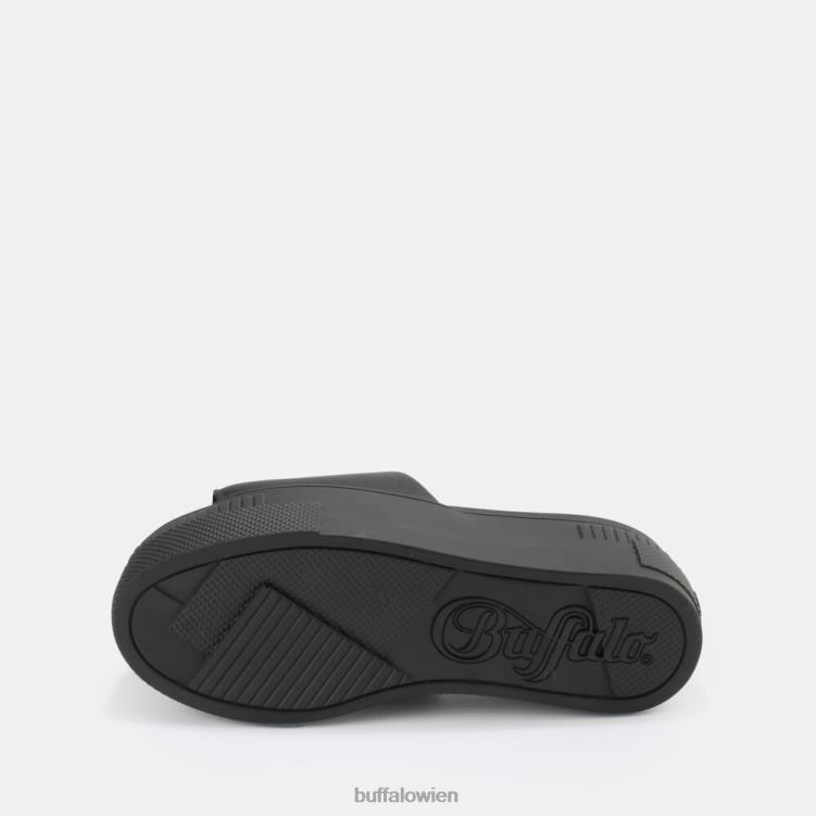 bei Buffalo gepaarte Sandale vegan Schwarz 0FX48872 |Folien