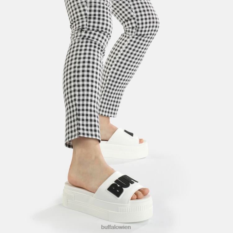 bei Buffalo gepaarte Sandale vegan Weiss 0FX48856 |Folien