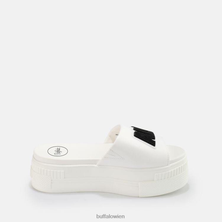 bei Buffalo gepaarte Sandale vegan Weiss 0FX48856 |Folien