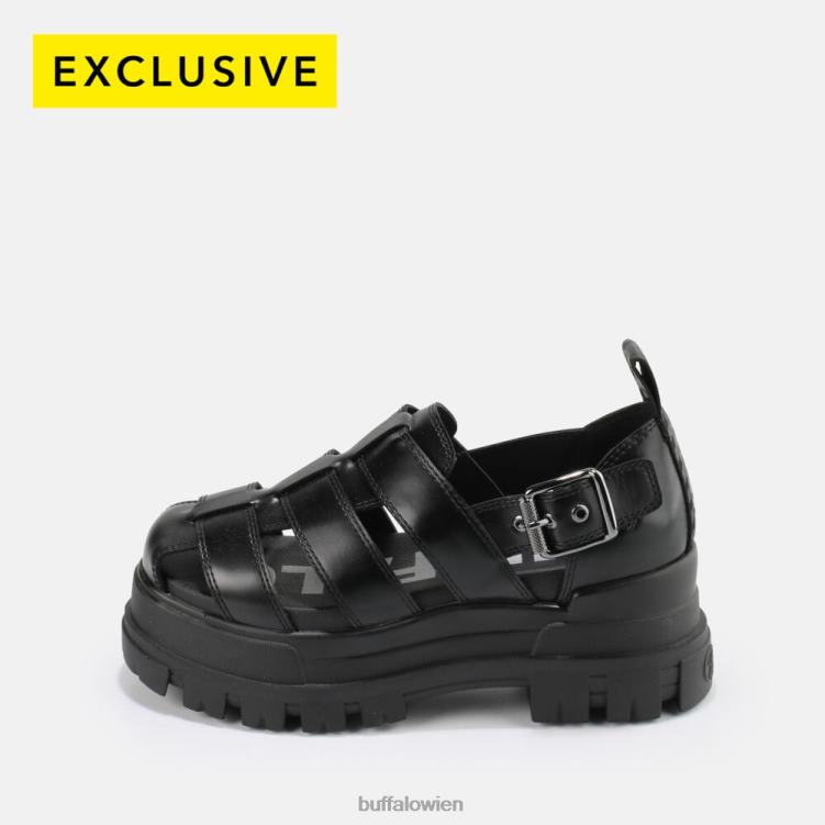bei Buffalo Aspha FSH Sandale vegan Schwarz 0FX48547 |Sandalen