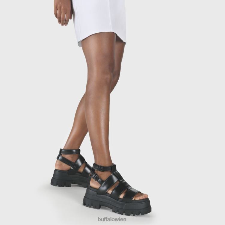bei Buffalo Aspha GLD Plateausandale vegan Schwarz 0FX48130 |Sandalen