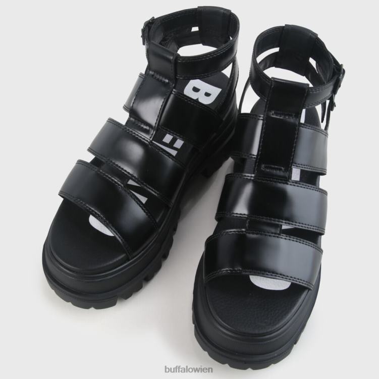 bei Buffalo Aspha GLD Plateausandale vegan Schwarz 0FX48130 |Sandalen