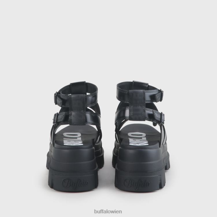 bei Buffalo Aspha GLD Plateausandale vegan Schwarz 0FX48130 |Sandalen