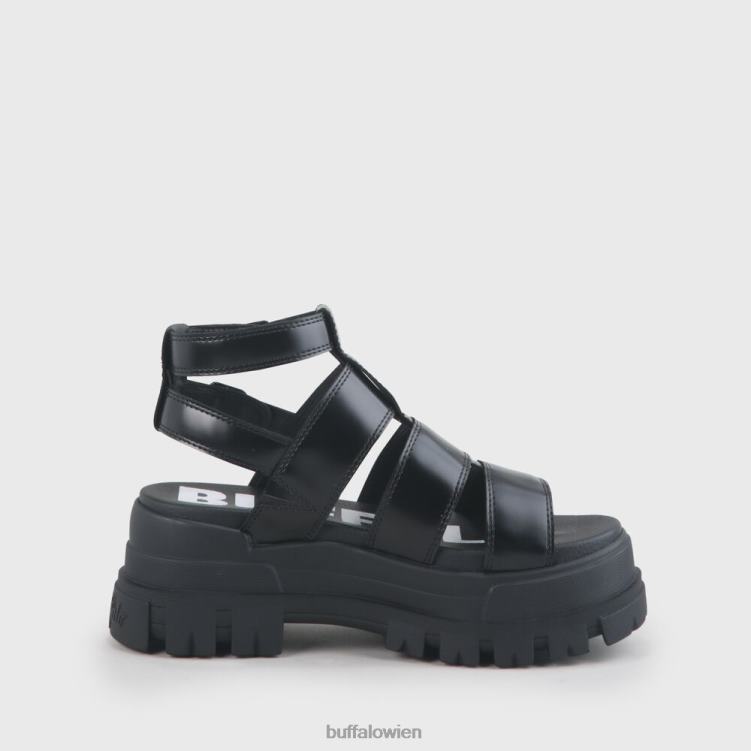 bei Buffalo Aspha GLD Plateausandale vegan Schwarz 0FX48130 |Sandalen