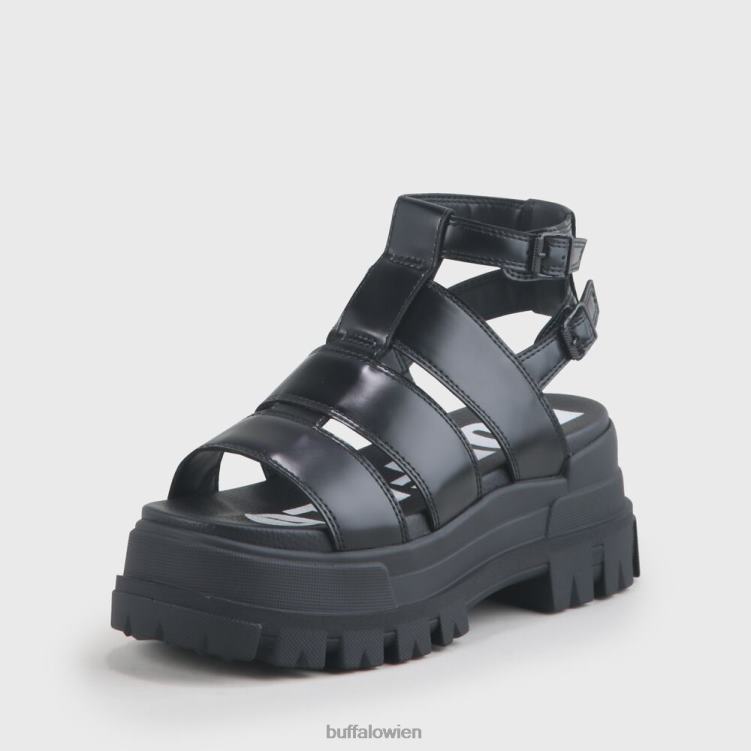 bei Buffalo Aspha GLD Plateausandale vegan Schwarz 0FX48130 |Sandalen