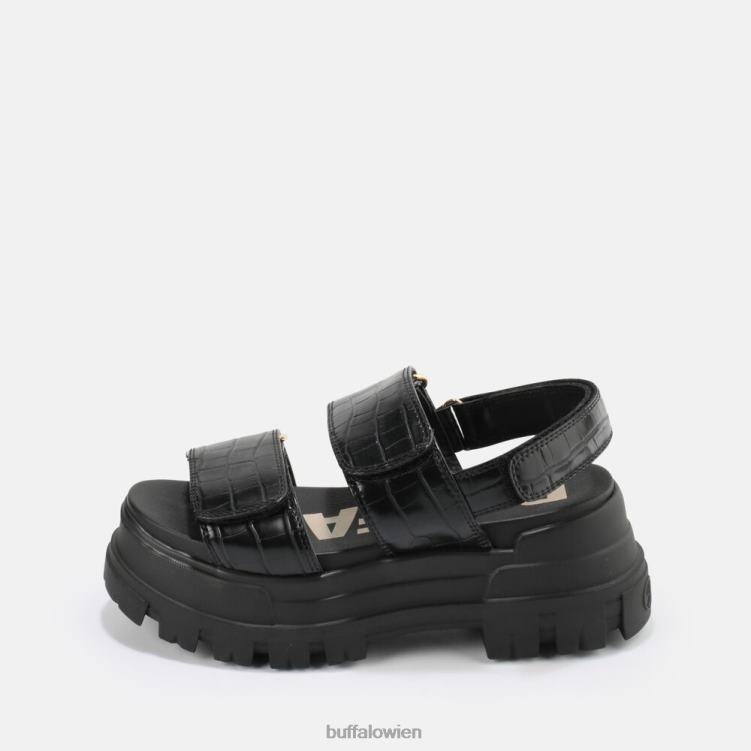 bei Buffalo Aspha SND Plateausandale vegan Schwarz 0FX4813 |Sandalen