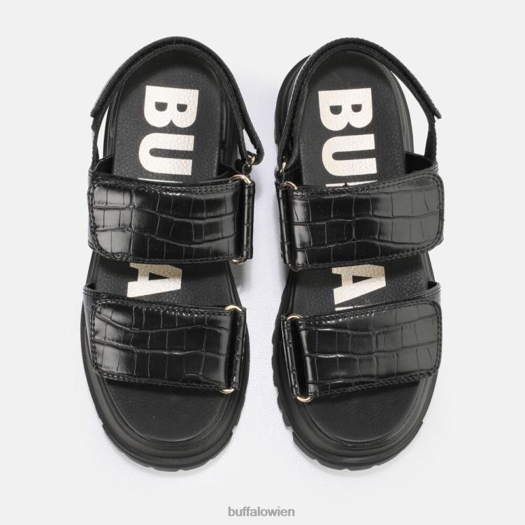 bei Buffalo Aspha SND Plateausandale vegan Schwarz 0FX4813 |Sandalen