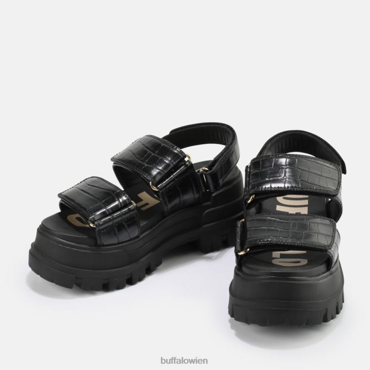 bei Buffalo Aspha SND Plateausandale vegan Schwarz 0FX4813 |Sandalen