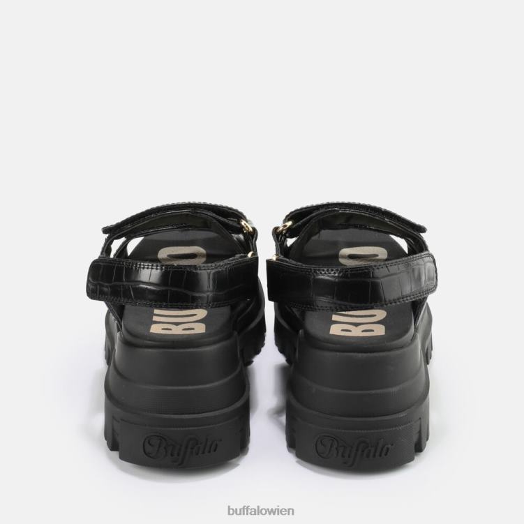 bei Buffalo Aspha SND Plateausandale vegan Schwarz 0FX4813 |Sandalen