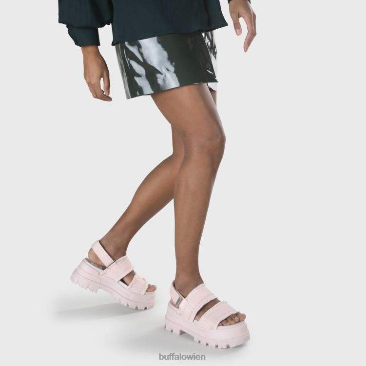 bei Buffalo Aspha Strap-Plattform-Sandale, vegan Rose 0FX48257 |Sandalen