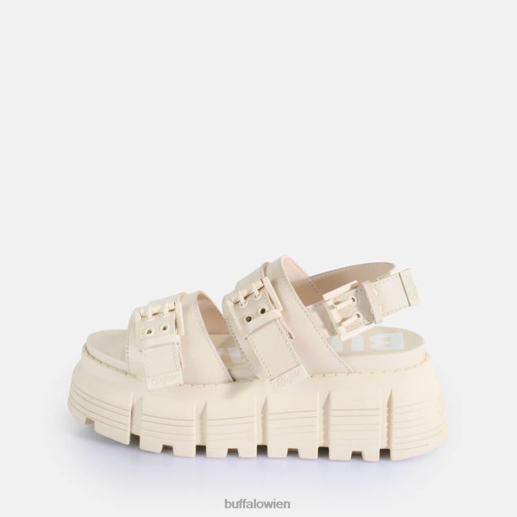 bei Buffalo Ava Plateausandalen vegan Creme 0FX48519 |Sandalen