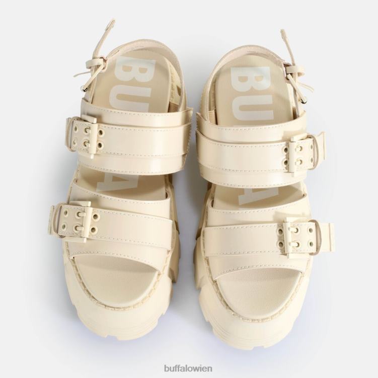 bei Buffalo Ava Plateausandalen vegan Creme 0FX48519 |Sandalen