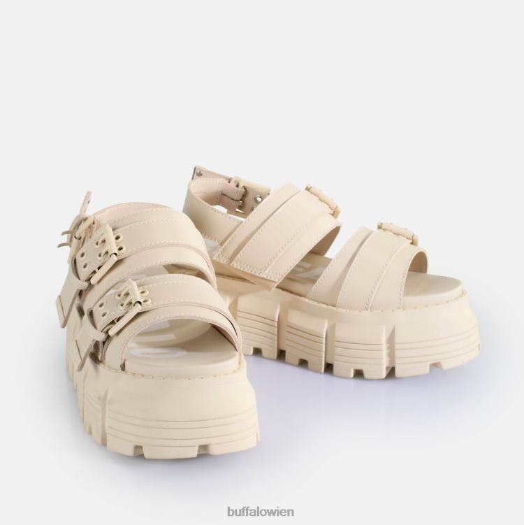 bei Buffalo Ava Plateausandalen vegan Creme 0FX48519 |Sandalen