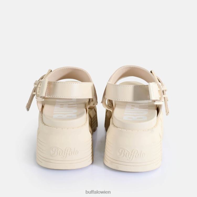 bei Buffalo Ava Plateausandalen vegan Creme 0FX48519 |Sandalen