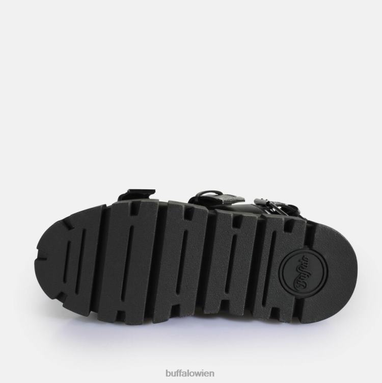 bei Buffalo Ava Plateausandalen vegan Schwarz 0FX48520 |Sandalen