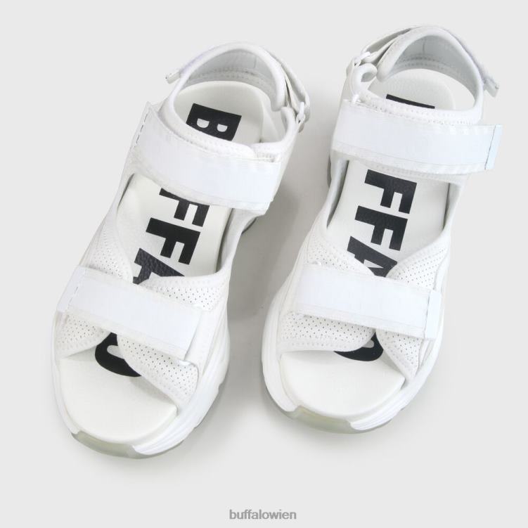 bei Buffalo Binäre O-Sandale vegan Weiss 0FX48148 |Sandalen