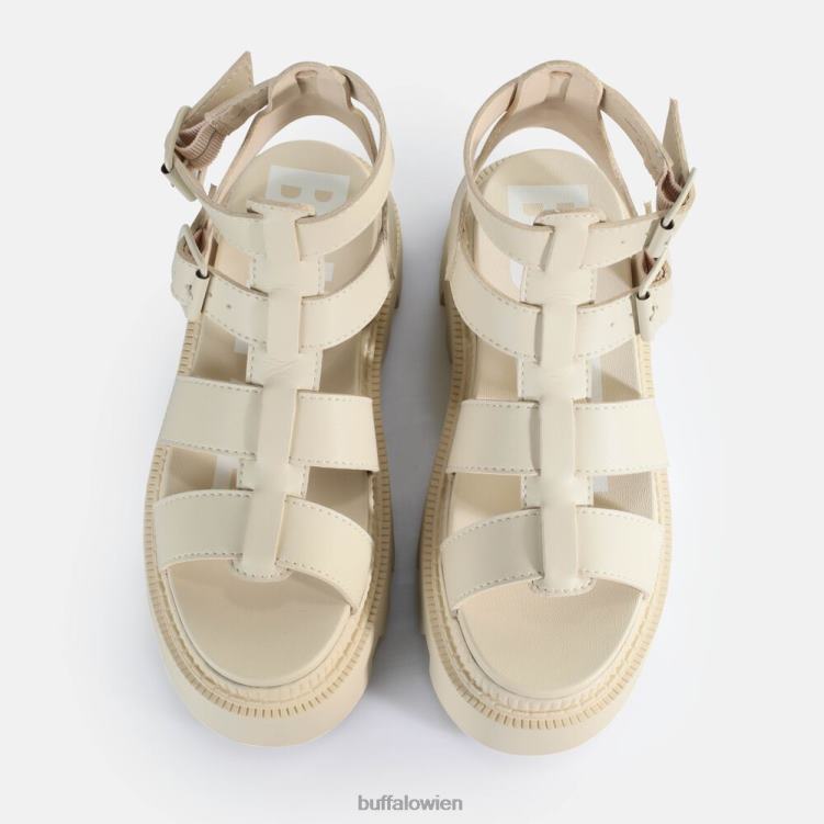 bei Buffalo Flora Fisher Plateausandalen vegan Creme 0FX48641 |Sandalen