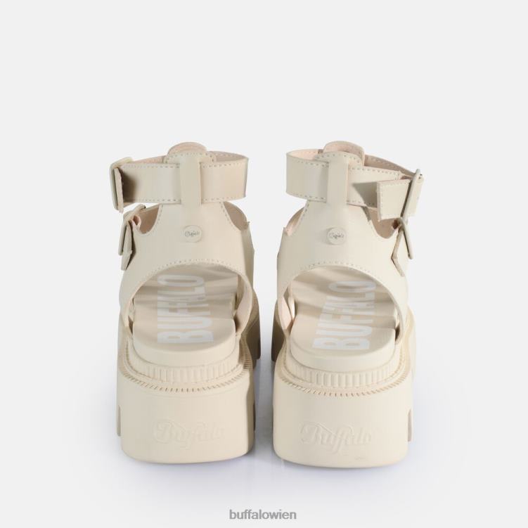 bei Buffalo Flora Fisher Plateausandalen vegan Creme 0FX48641 |Sandalen