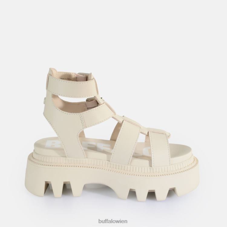 bei Buffalo Flora Fisher Plateausandalen vegan Creme 0FX48641 |Sandalen