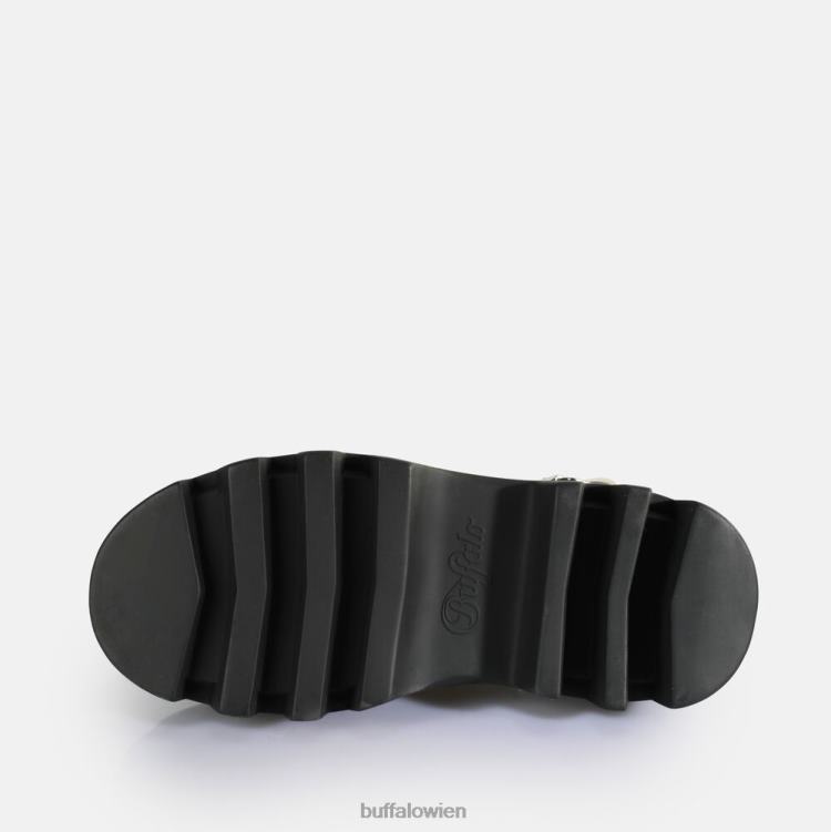 bei Buffalo Flora auf Plateausandalen vegan Weiss 0FX48107 |Sandalen