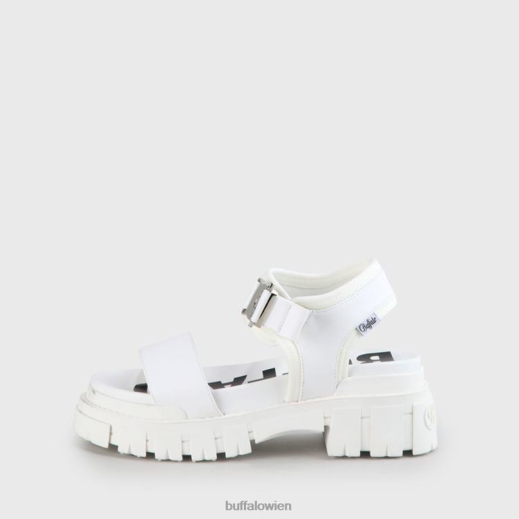 bei Buffalo Jojo Plateausandale vegan Weiss 0FX48752 |Sandalen