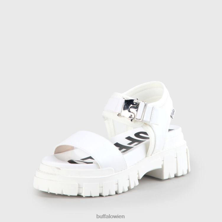 bei Buffalo Jojo Plateausandale vegan Weiss 0FX48752 |Sandalen