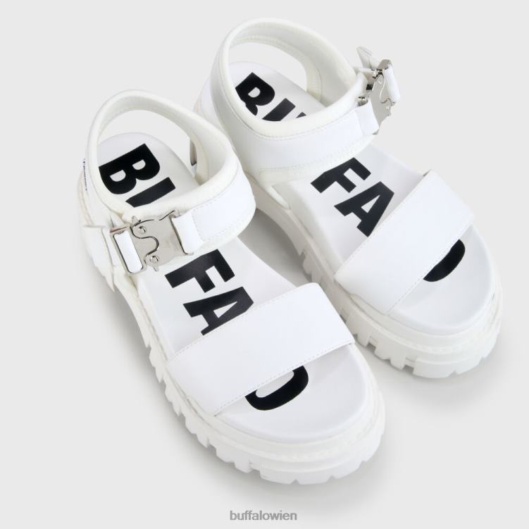 bei Buffalo Jojo Plateausandale vegan Weiss 0FX48752 |Sandalen