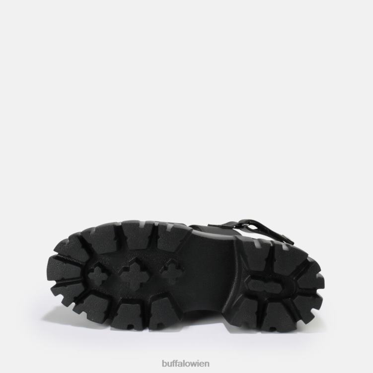 bei Buffalo Lion Pierce Plateausandale vegan Schwarz 0FX48870 |Sandalen