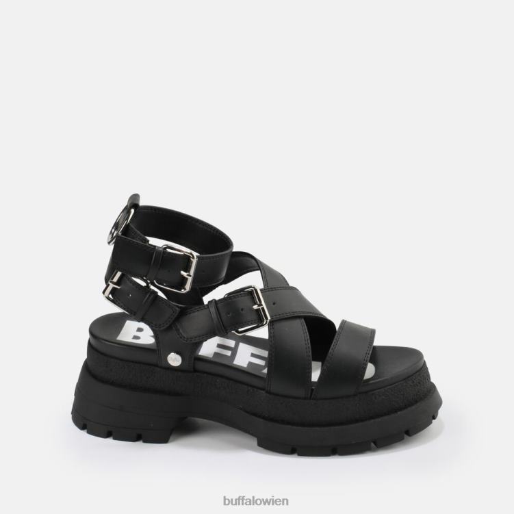 bei Buffalo Rude Up Plateausandale vegan Schwarz 0FX48764 |Sandalen