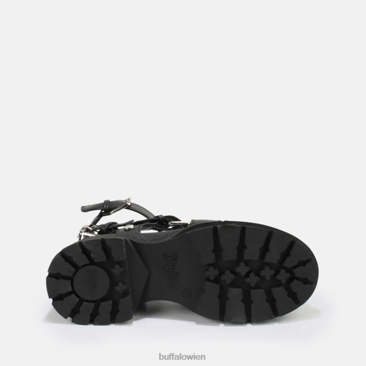 bei Buffalo Rude Up Plateausandale vegan Schwarz 0FX48764 |Sandalen