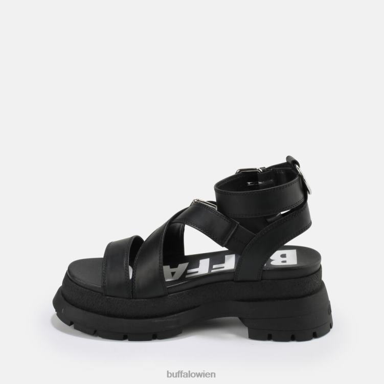 bei Buffalo Rude Up Plateausandale vegan Schwarz 0FX48764 |Sandalen