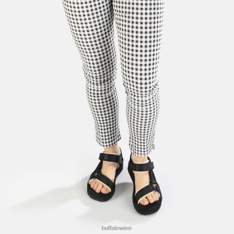 bei Buffalo Sage Track Plateausandalen vegan schwarz/mehrfarbig 0FX48741 |Sandalen